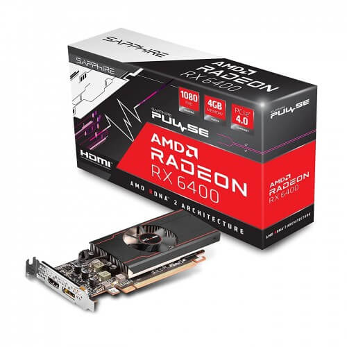 Sapphire Pulse AMD Radeon RX 6400 4GB GDDR6 Graphics Card